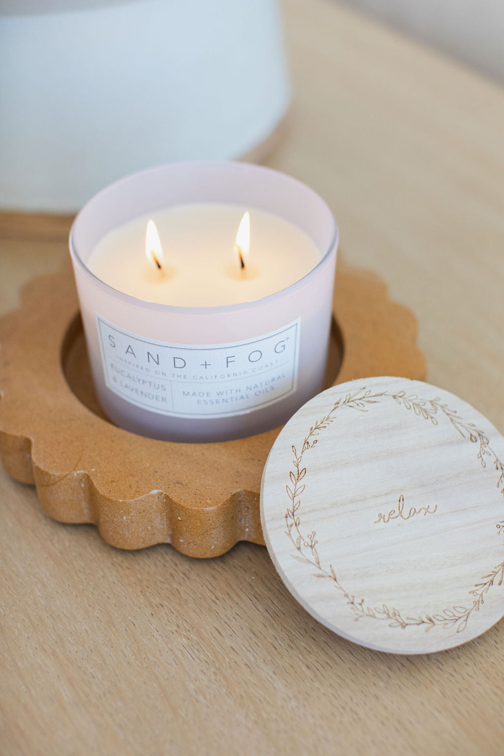 Eucalyptus & Lavender 12 oz scented candle | Shop Sand + Fog