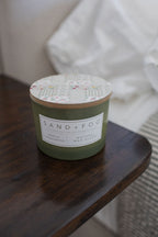 Vanilla Sandalwood 12 oz scented candle | Shop Sand + Fog