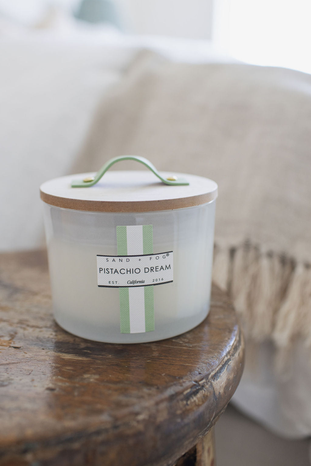 Pistachio Dream 12 oz scented candle | Shop Sand + Fog