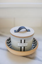Teakwood 12 oz scented candle | Shop Sand + Fog