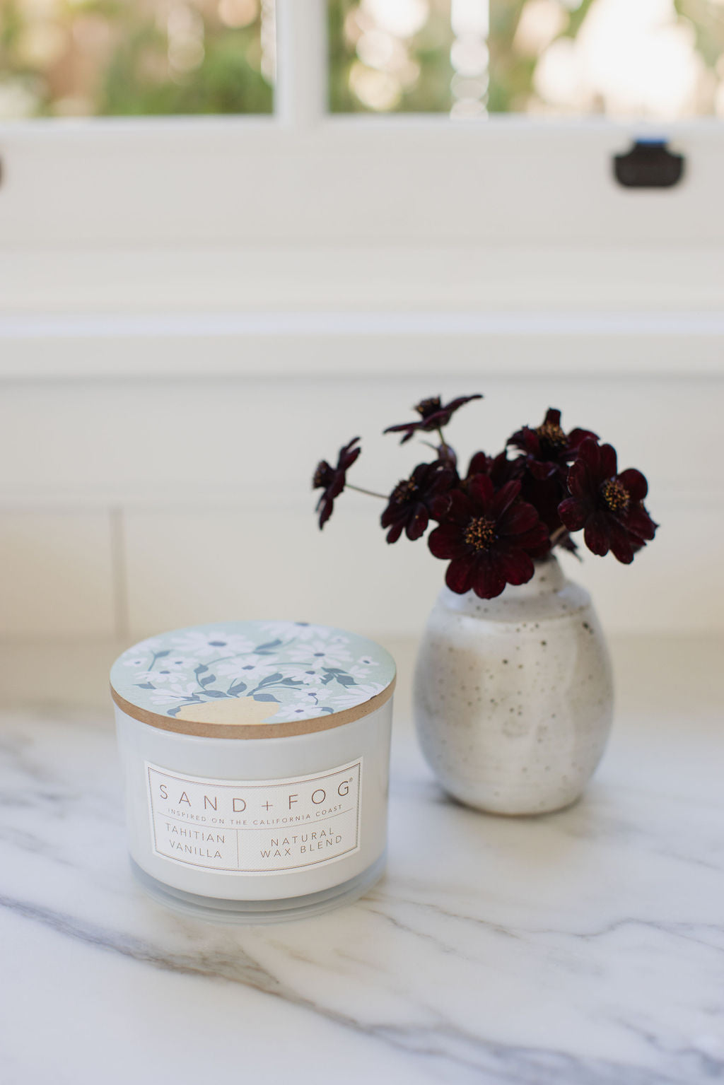 Tahitian Vanilla 12 oz scented candle | Shop Sand + Fog