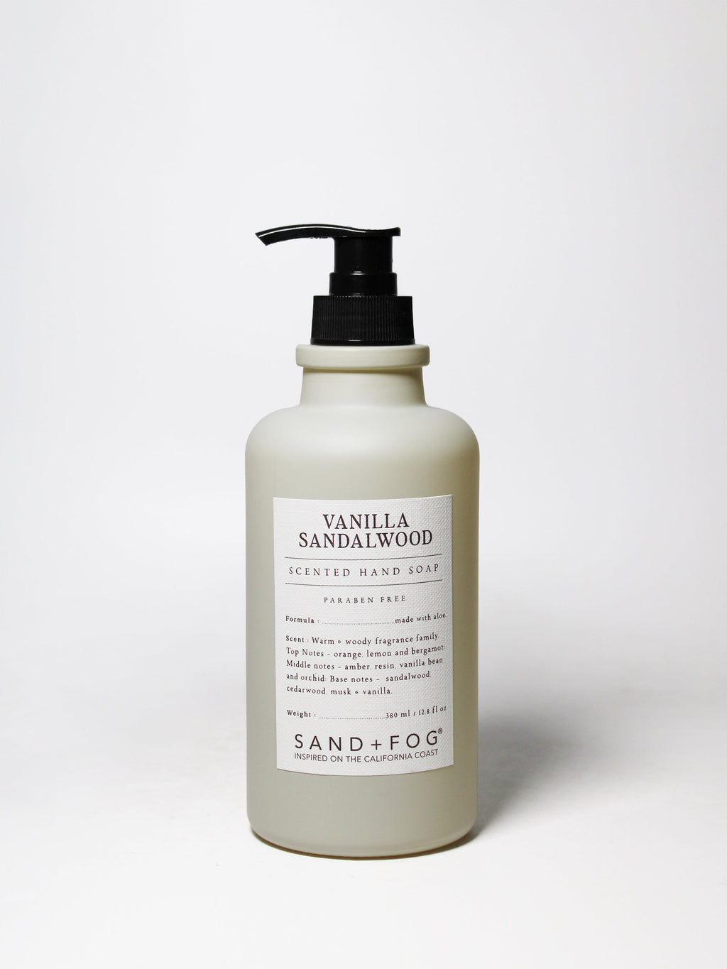 Vanilla Sandalwood 12.8 oz Liquid Hand Soap | Shop Sand + Fog