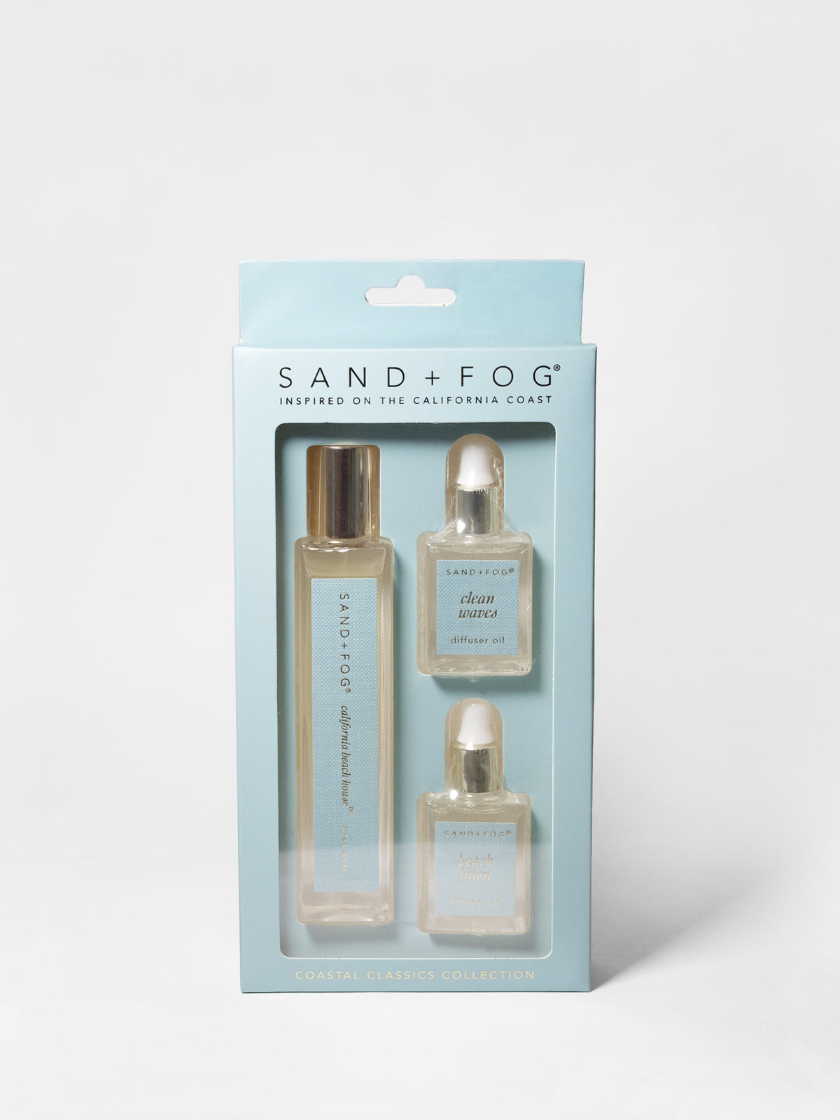 Pack of (1) 50 ml Linen Spray and (2) 14.7 ml Fragrance Diffuser Oils | Shop Sand + Fog