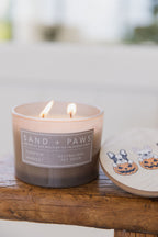 Sand + Paws Pumpkin Harvest 12 oz scented candle | Shop Sand + Paws