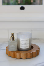 Violet Sandalwood 10 oz scented candle | Shop Sand + Fog