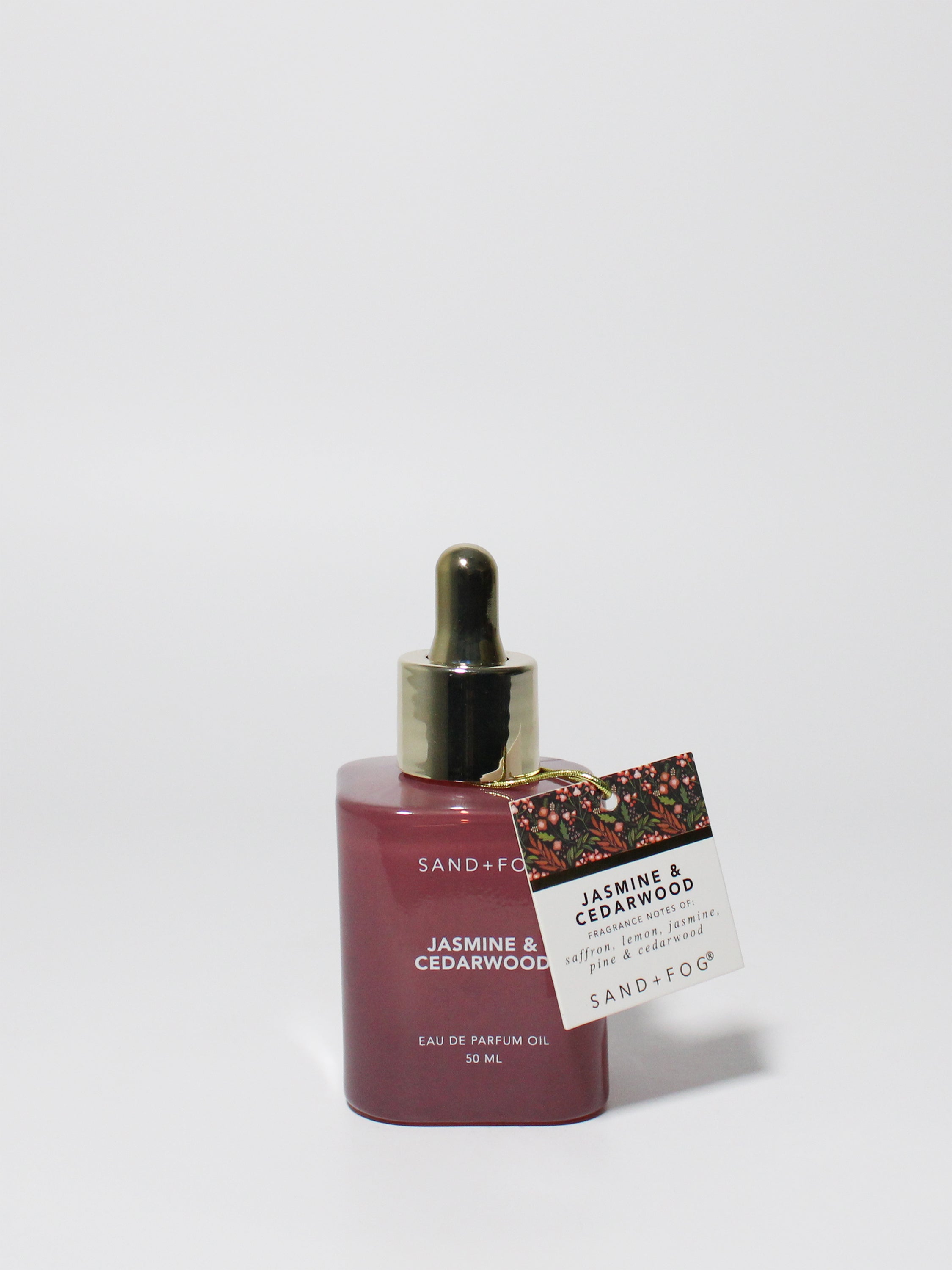 Jasmine & Cedarwood 50 ml Perfume Oil Dropper | Shop Sand + Fog