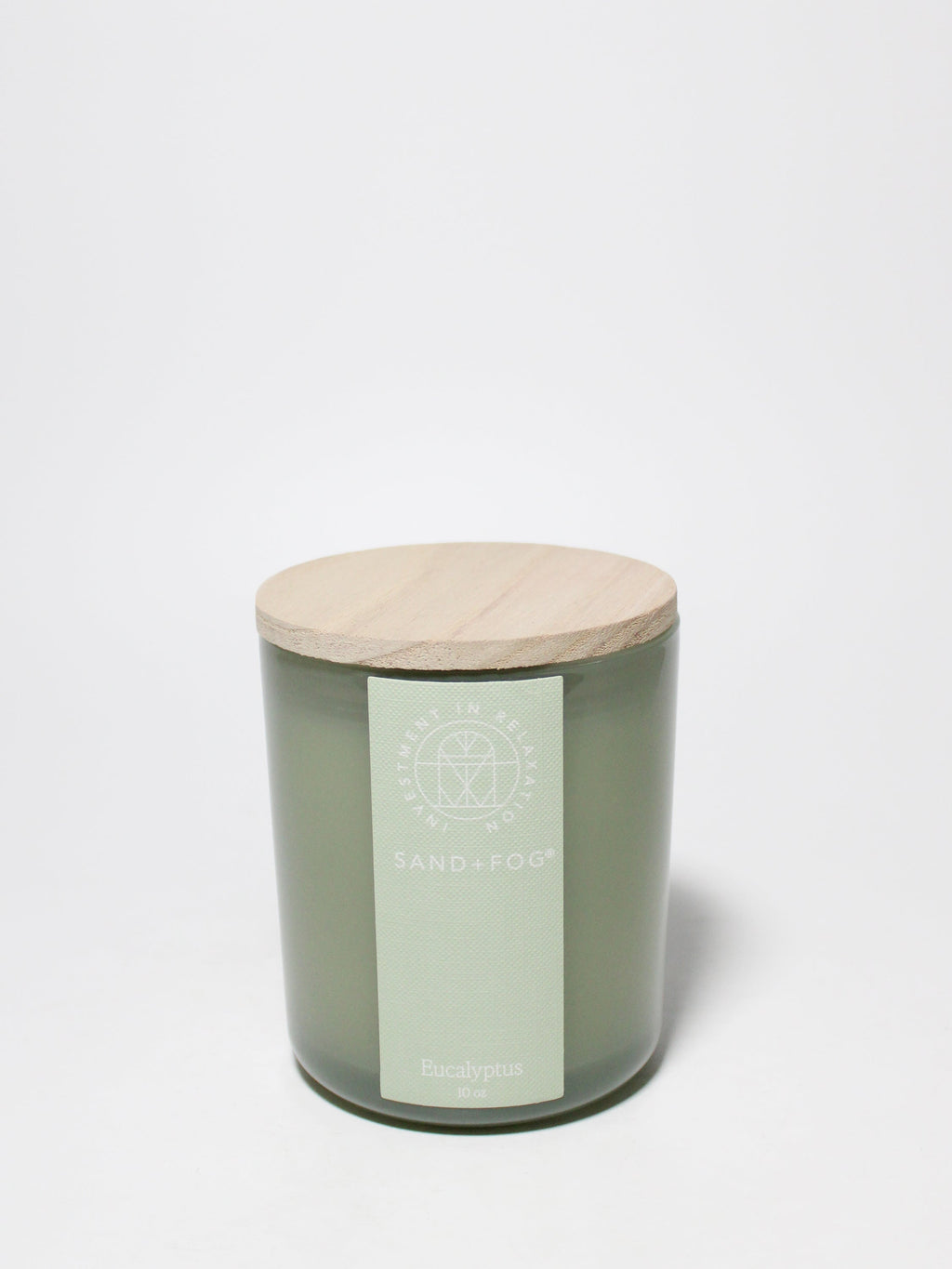 Eucalyptus 10 oz scented candle | Shop Sand + Fog