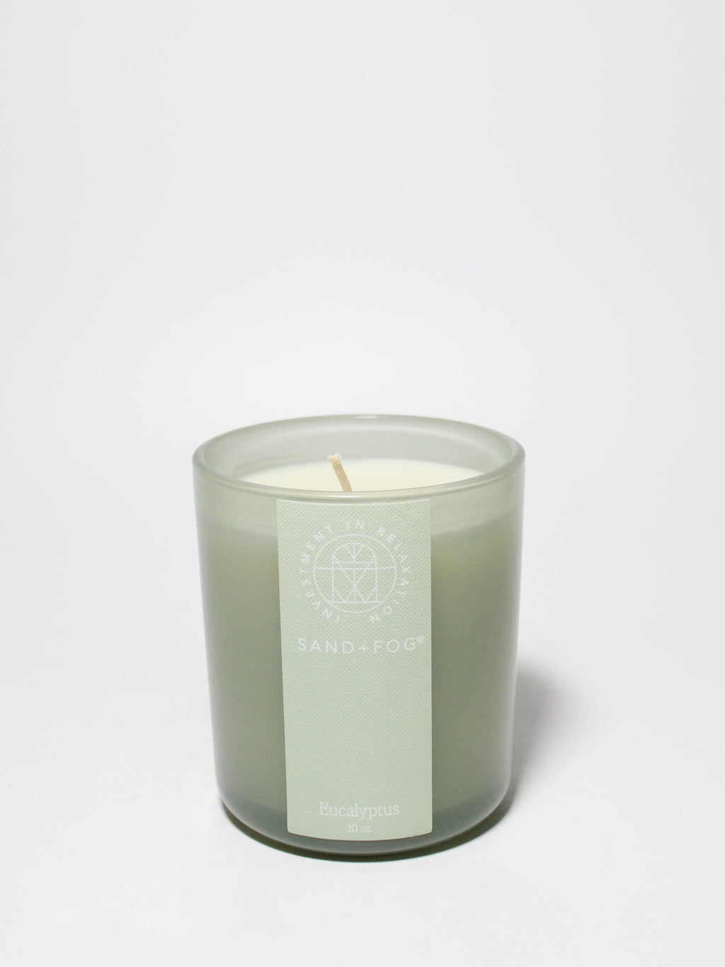 Eucalyptus 10 oz scented candle | Shop Sand + Fog