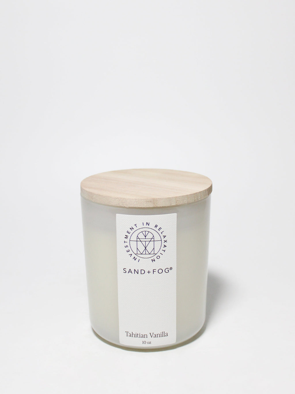 Tahitian Vanilla 10 oz scented candle | Shop Sand + Fog