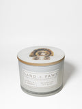 Sand + Paws Vanilla & Amber 12 oz scented candle | Shop Sand + Paws