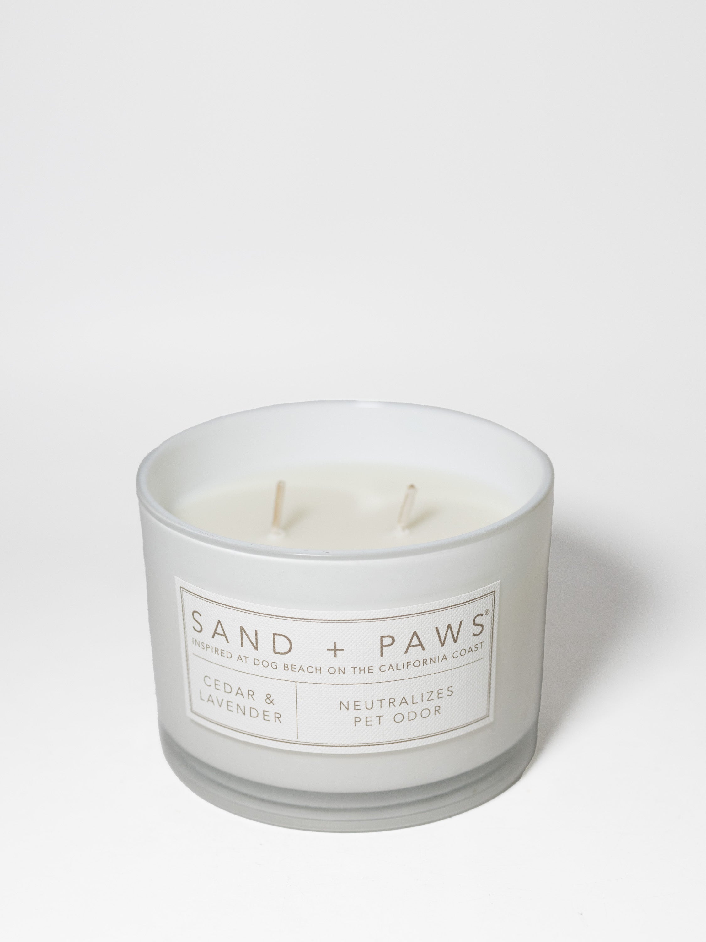 Sand + Paws Cedar & Lavender 12 oz scented candle | Shop Sand + Paws