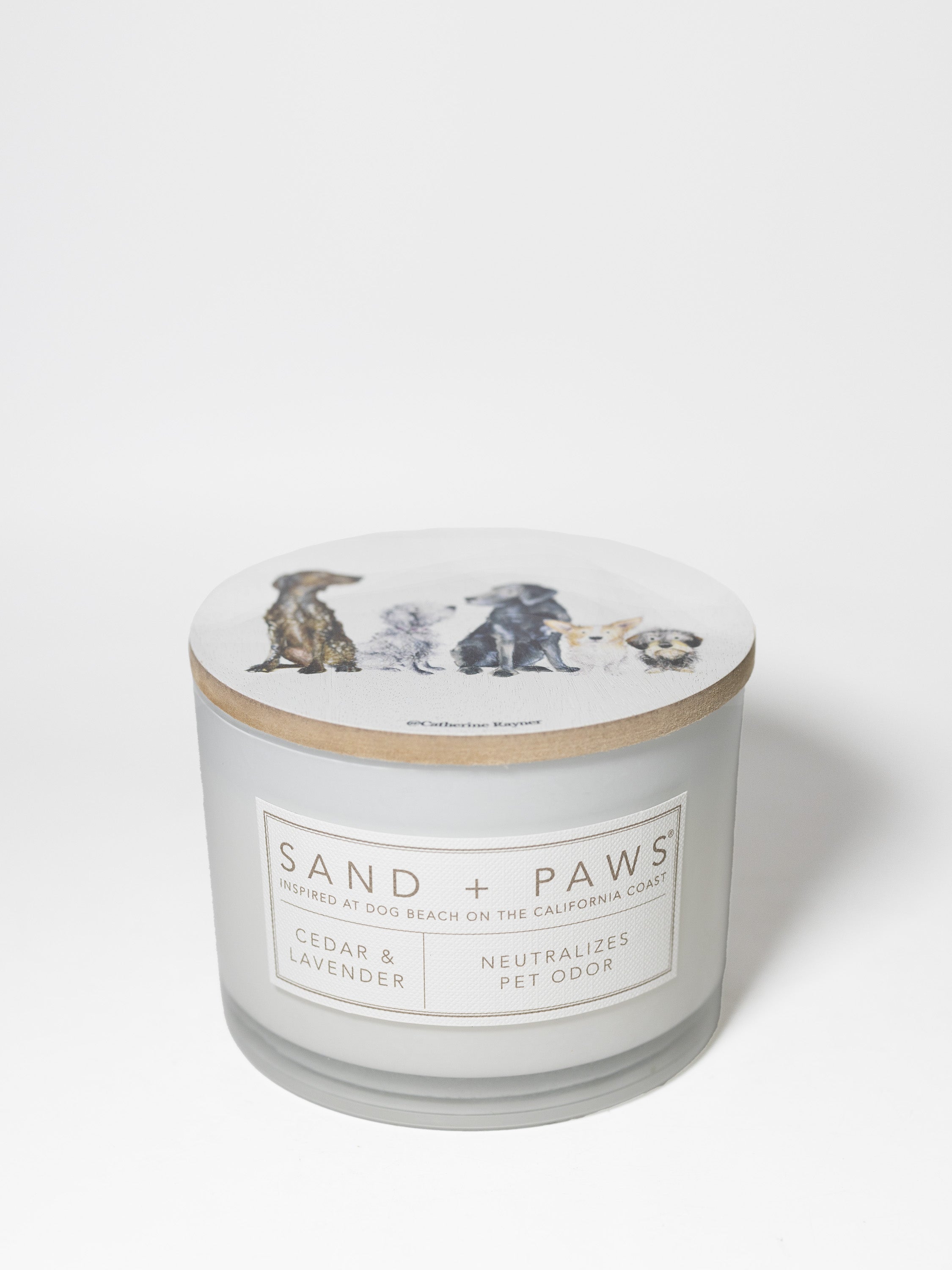 Sand + Paws Cedar & Lavender 12 oz scented candle | Shop Sand + Paws