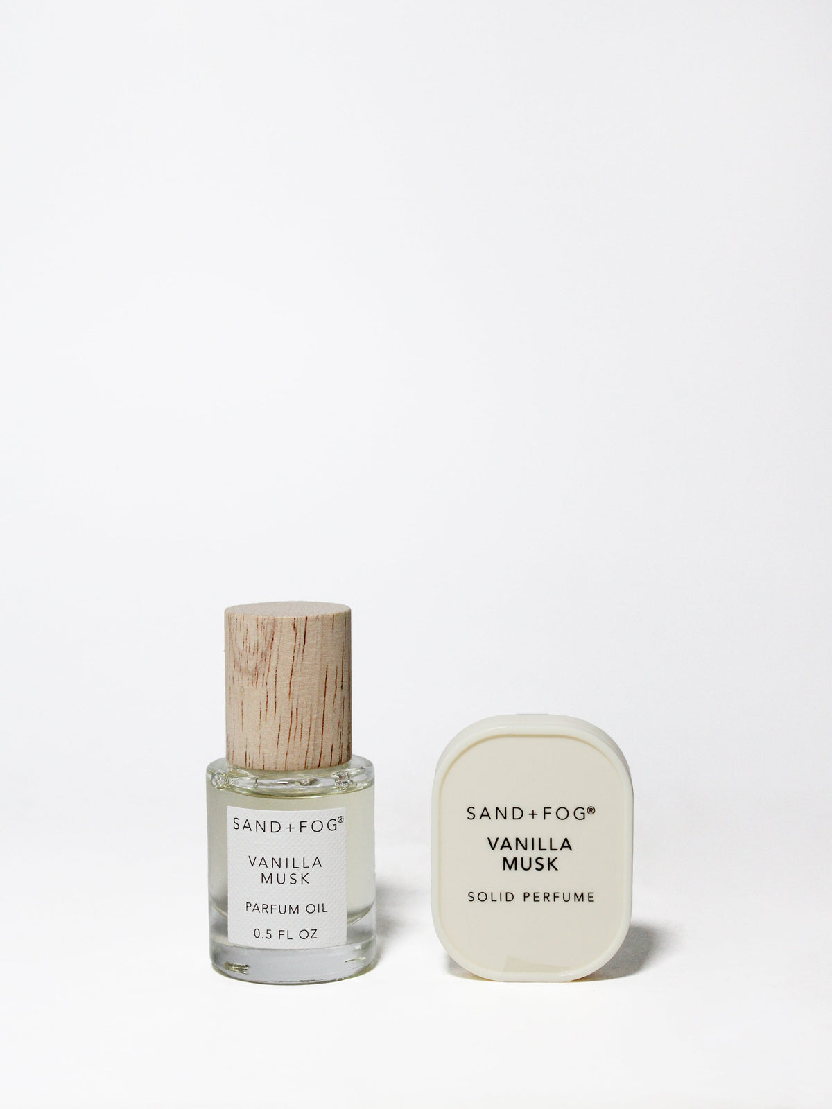 Perfume Oil Rollerball and Solid Perfume Set - Vanilla Musk | Shop Sand + Fog