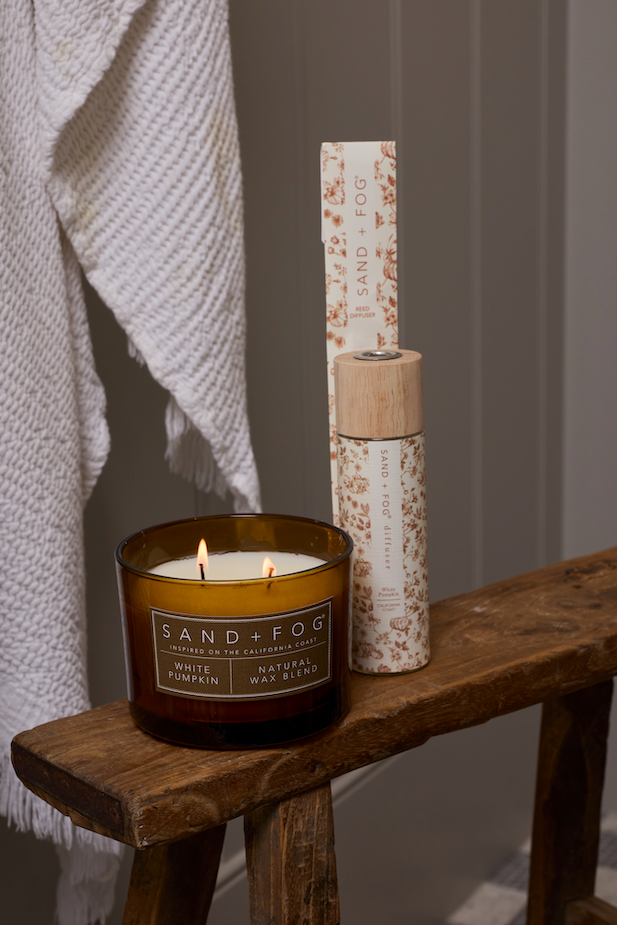 White Pumpkin 12 oz scented candle | Shop Sand + Fog