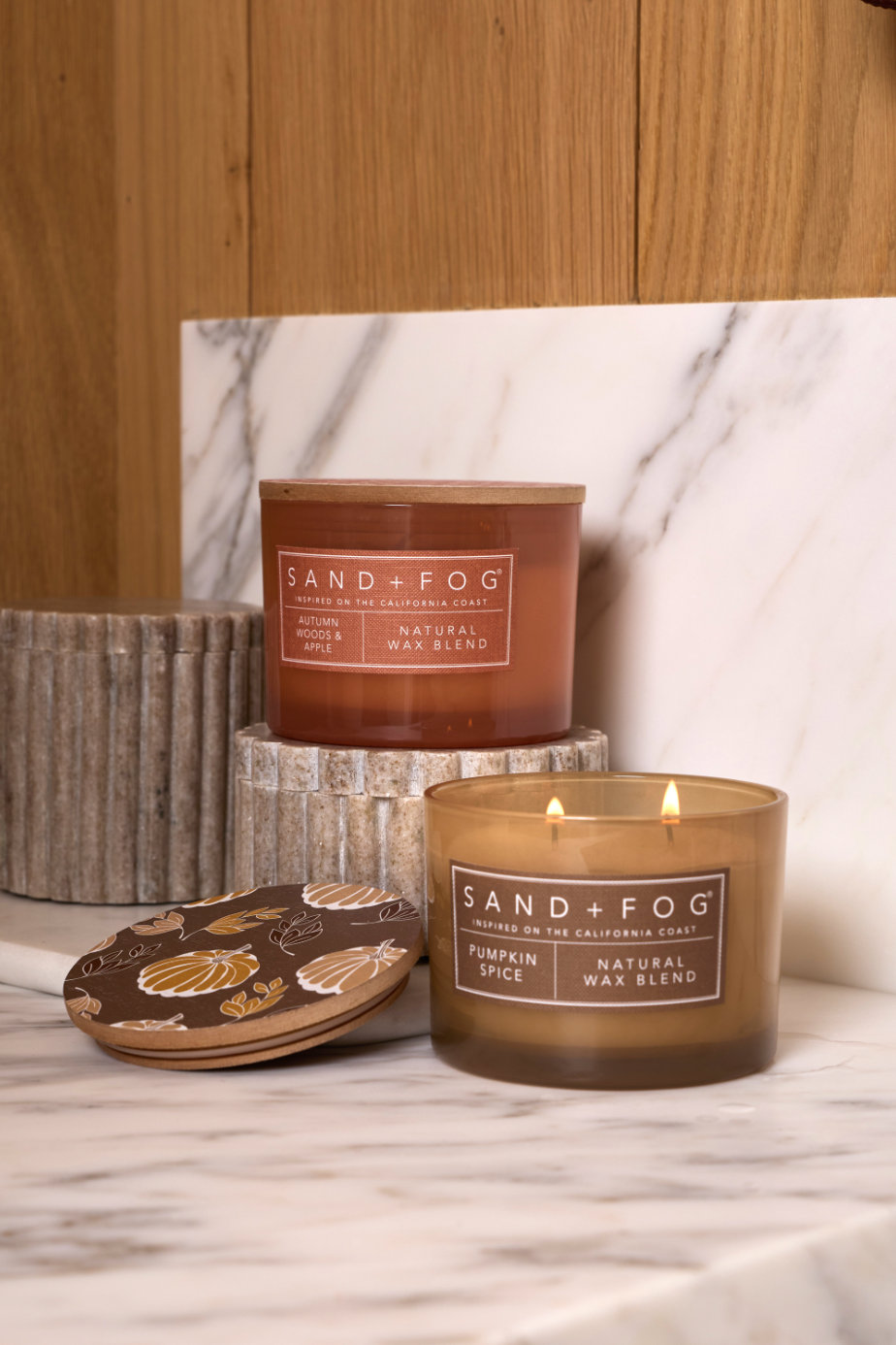 Autumn Woods & Apple 12 oz scented candle | Shop Sand + Fog