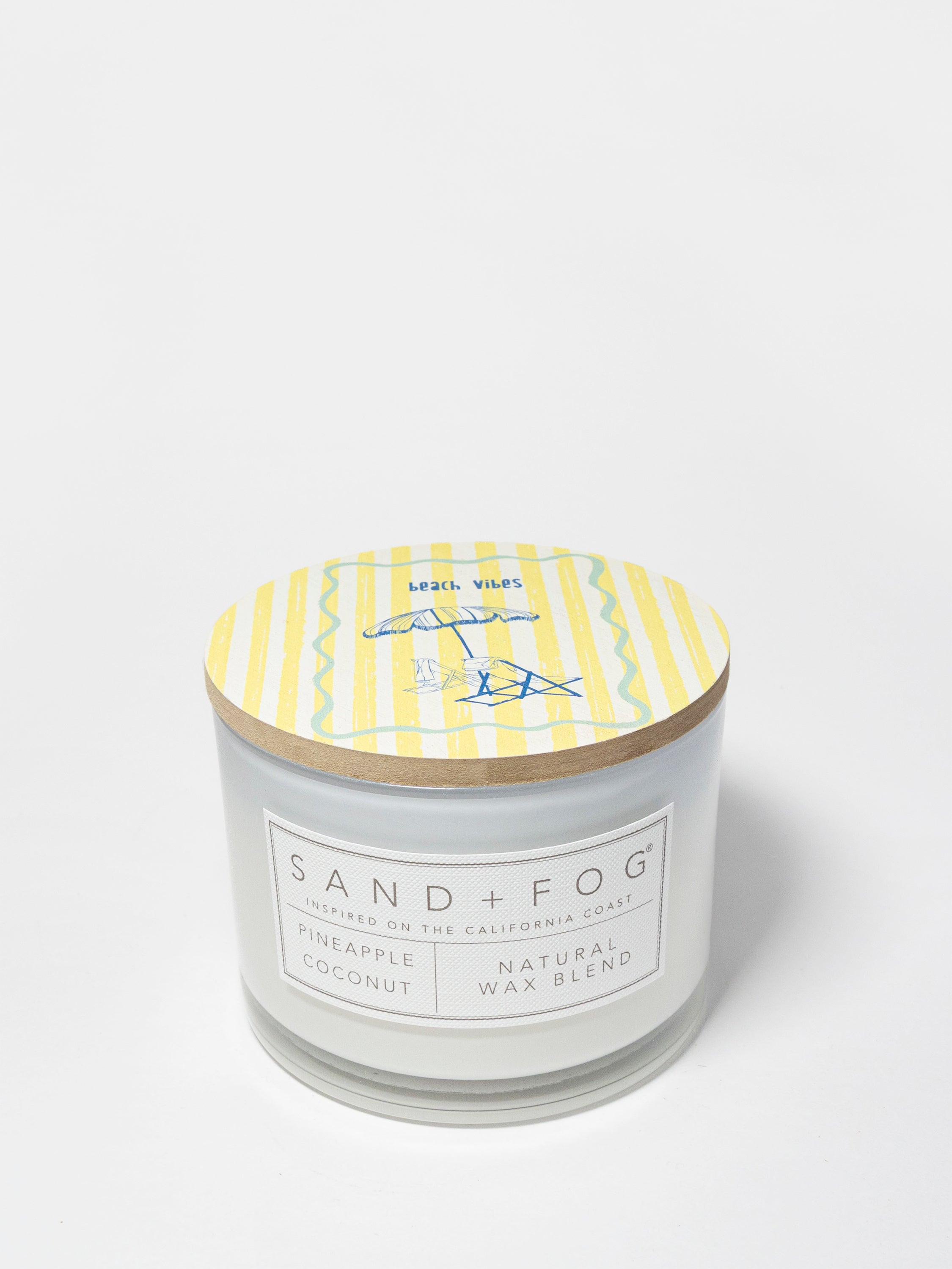 Pineapple Coconut 12 oz scented candle | Shop Sand + Fog