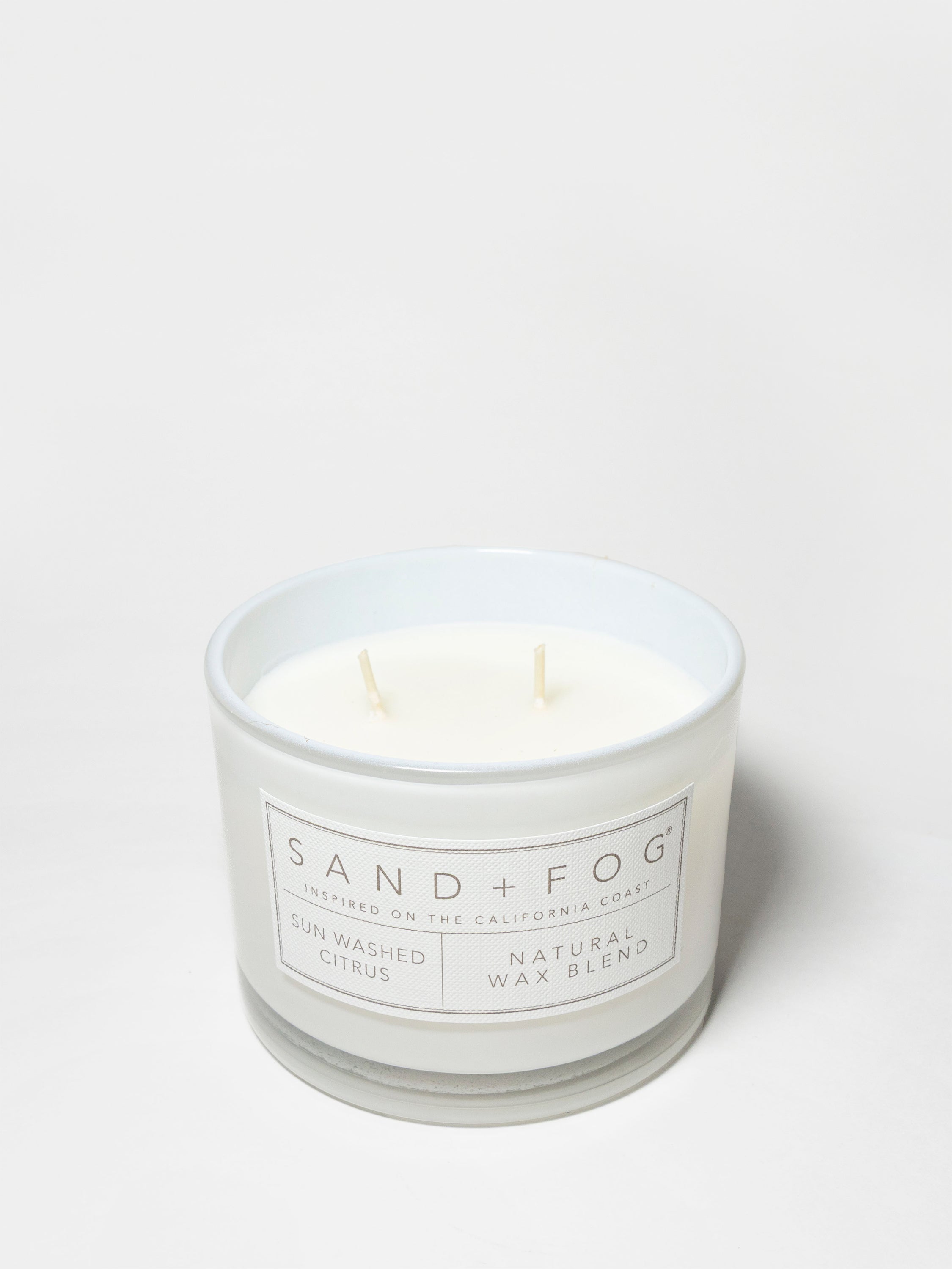 Sun Washed Citrus 12 oz scented candle | Shop Sand + Fog