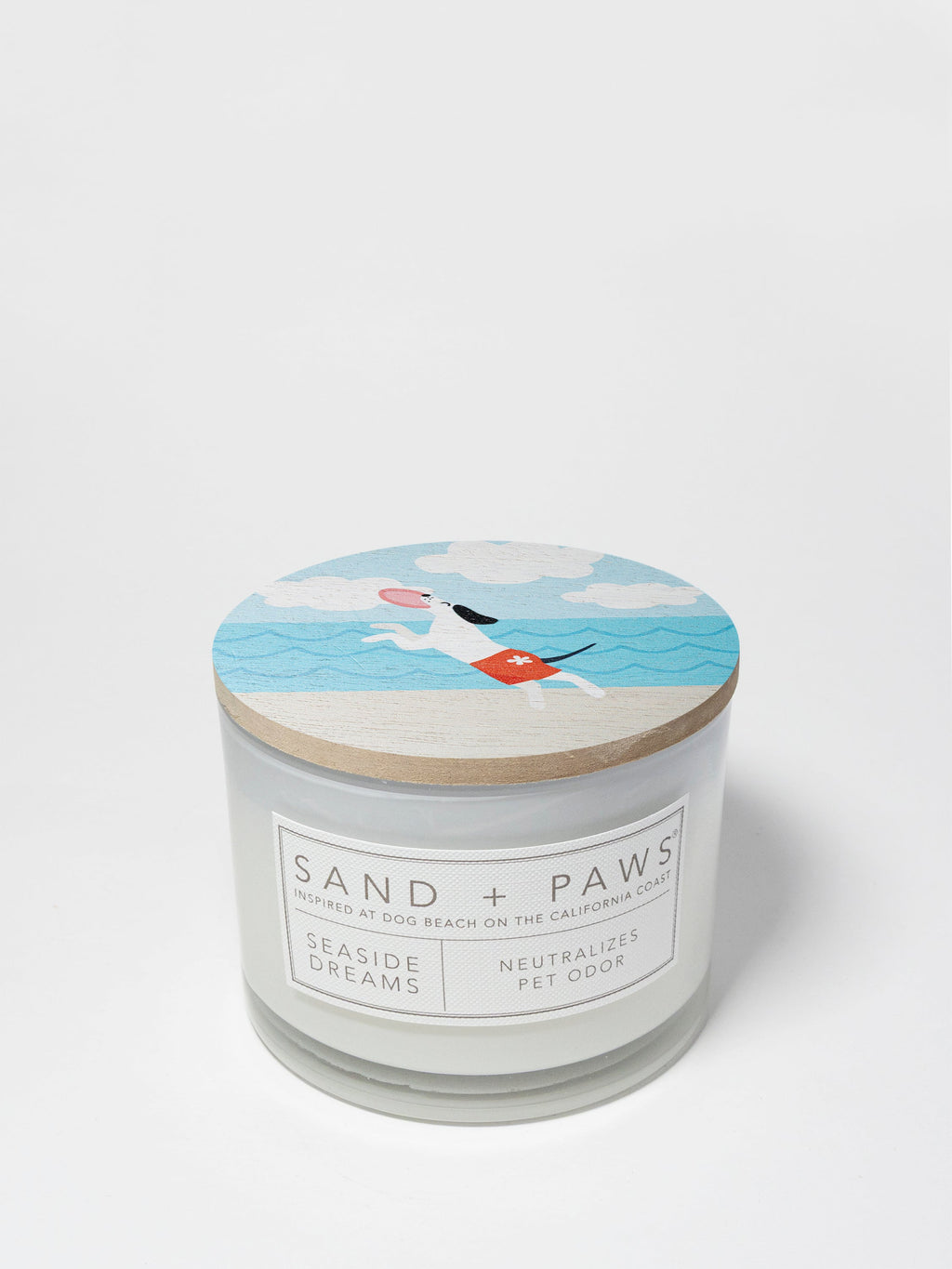 Sand + Paws Seaside Dreams 12 oz scented candle | Shop Sand + Paws