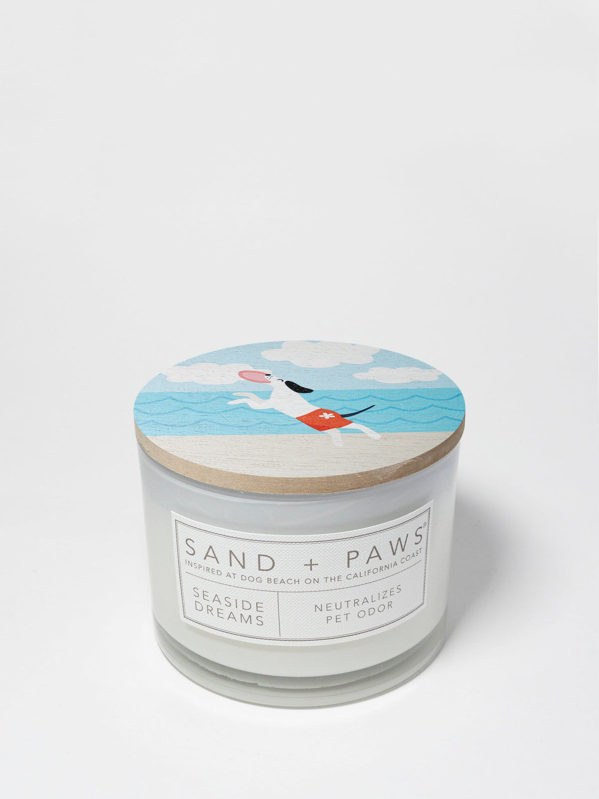 Sand + Paws Seaside Dreams 12 oz scented candle | Shop Sand + Paws