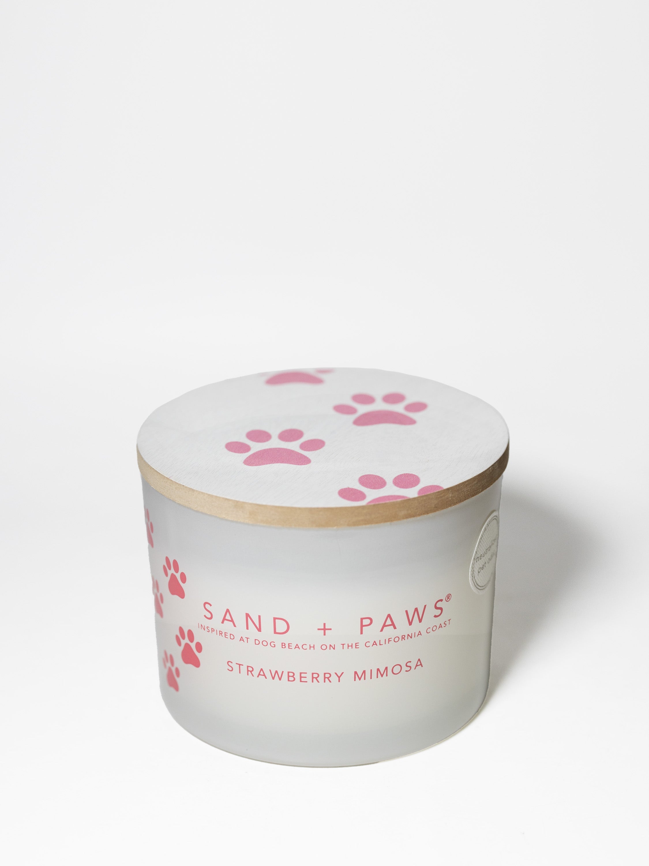 Sand + Paws Strawberry Mimosa 12 oz scented candle | Shop Sand + Paws