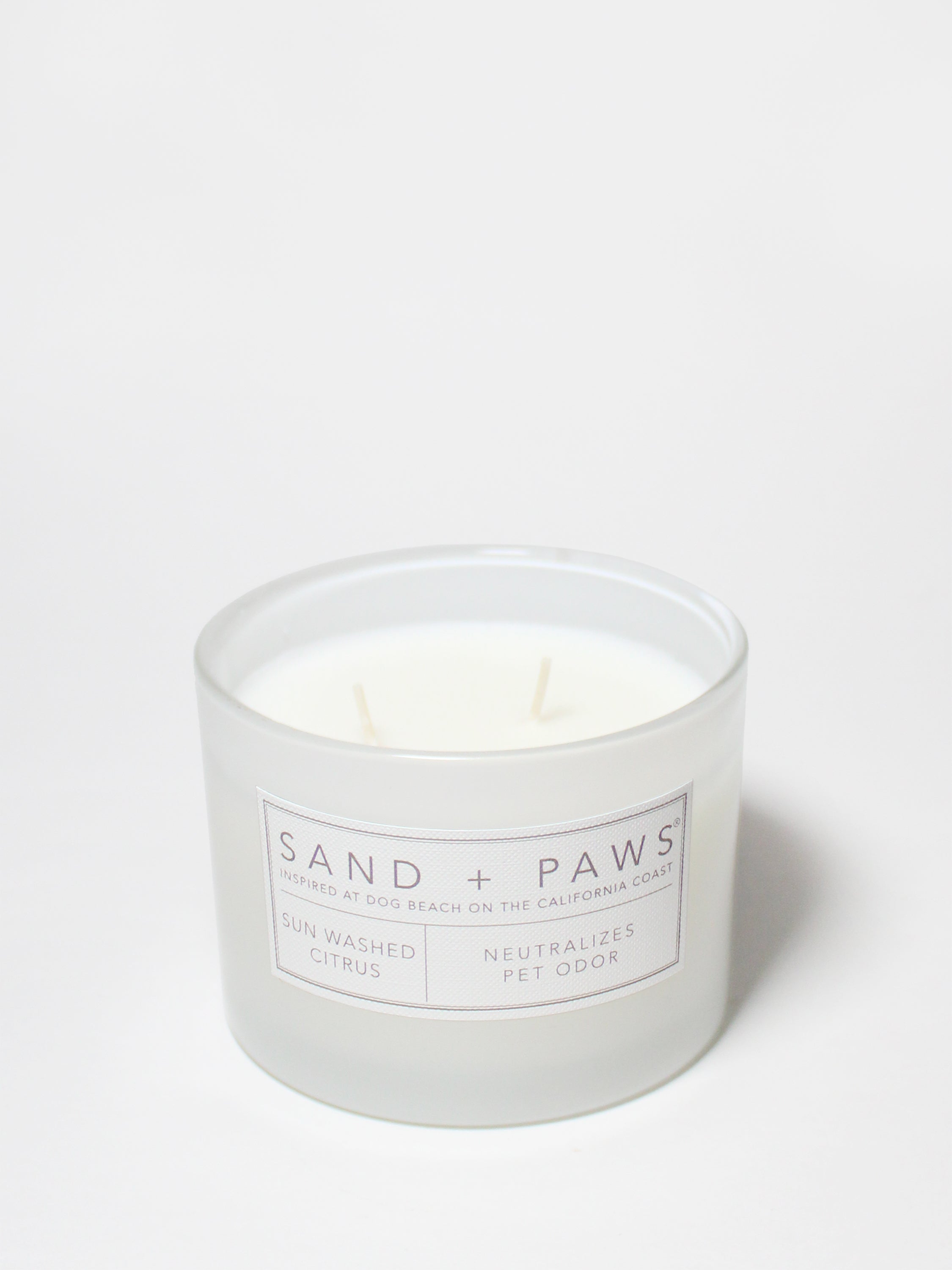 Sand + Paws Sun Washed Citrus 12 oz scented candle | Shop Sand + Paws