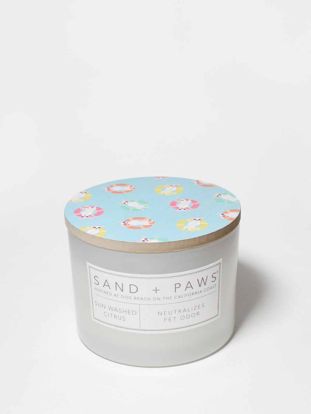 Sand + Paws Sun Washed Citrus 12 oz scented candle | Shop Sand + Paws
