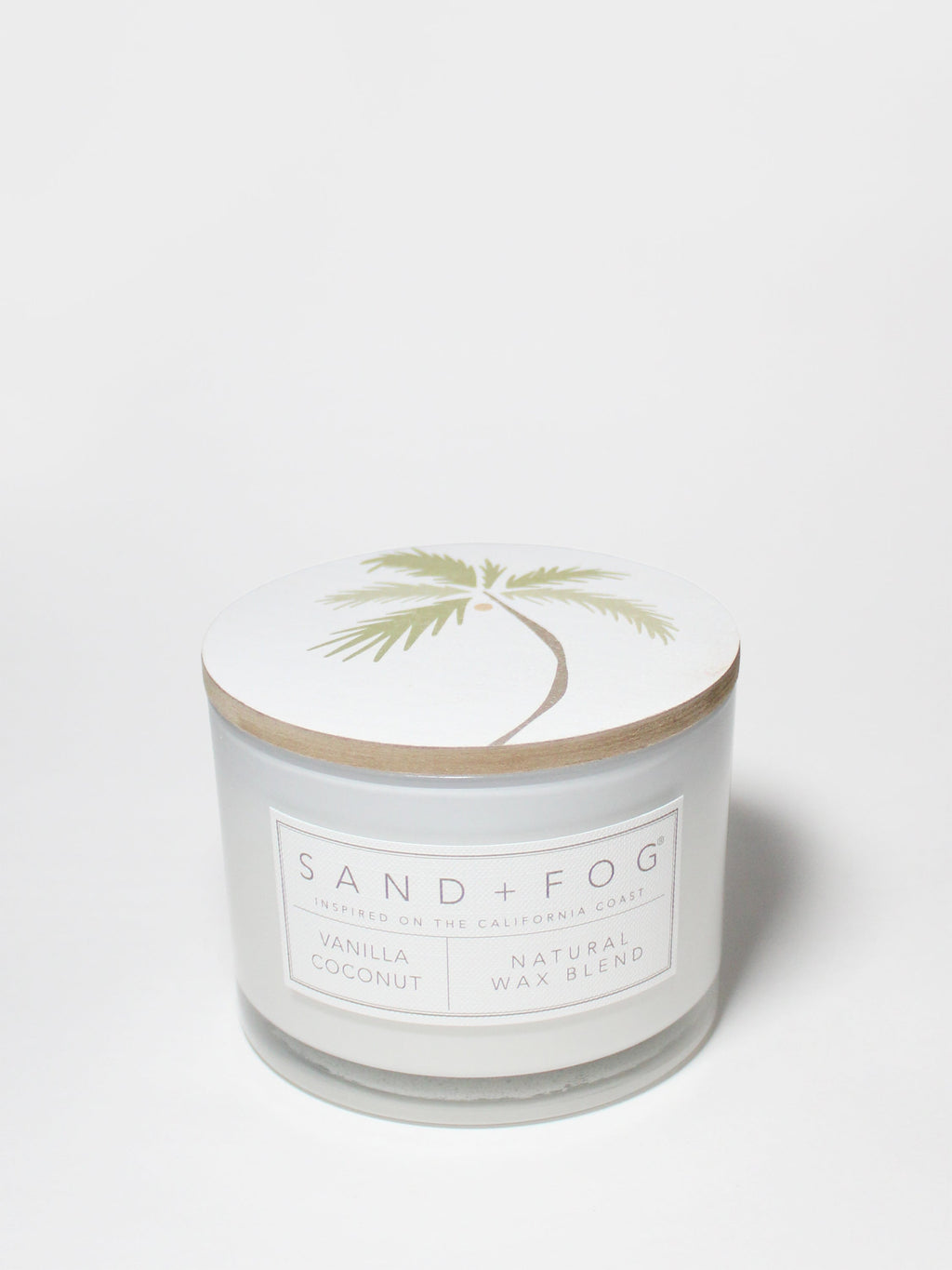 Vanilla Coconut 12 oz scented candle | Shop Sand + Fog
