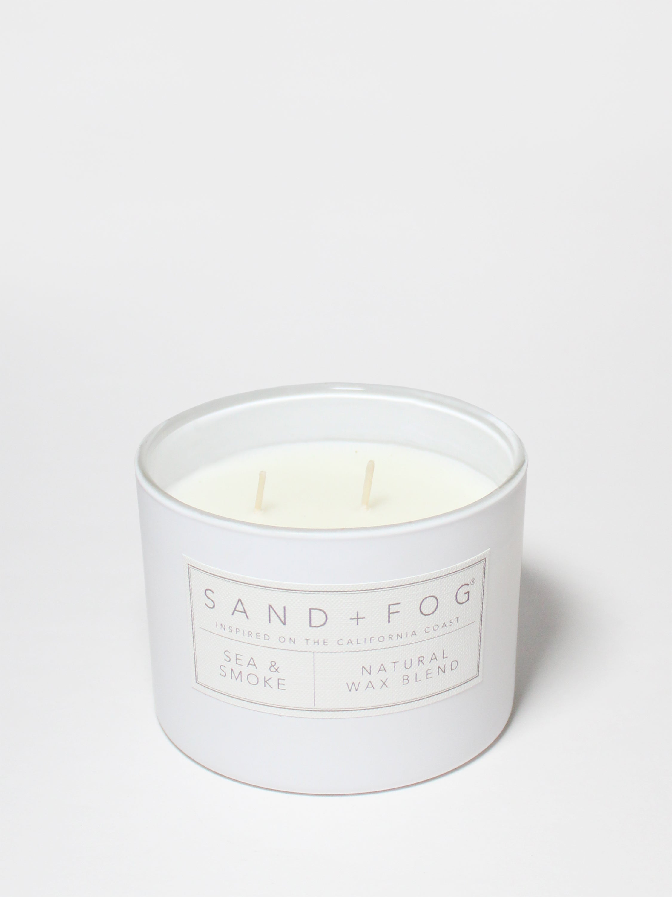 Sea & Smoke 12 oz scented candle | Shop Sand + Fog