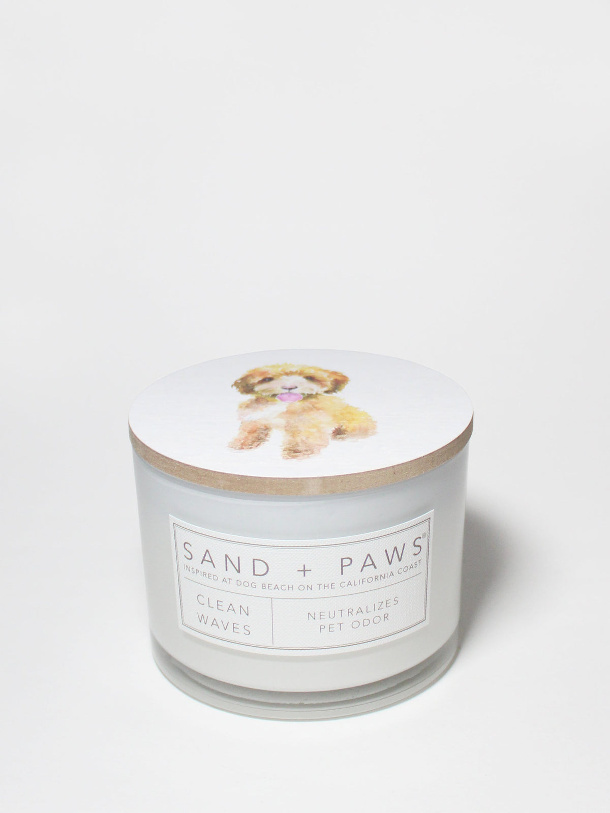 Sand + Paws Clean Waves 12 oz scented candle | Shop Sand + Paws