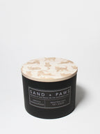 Sand + Paws Vanilla Sandalwood 12 oz scented candle