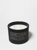 Sand + Paws Vanilla Sandalwood 12 oz scented candle