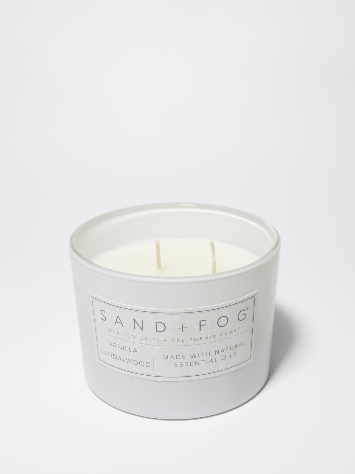 Vanilla Sandalwood 12 oz scented candle | Shop Sand + Fog