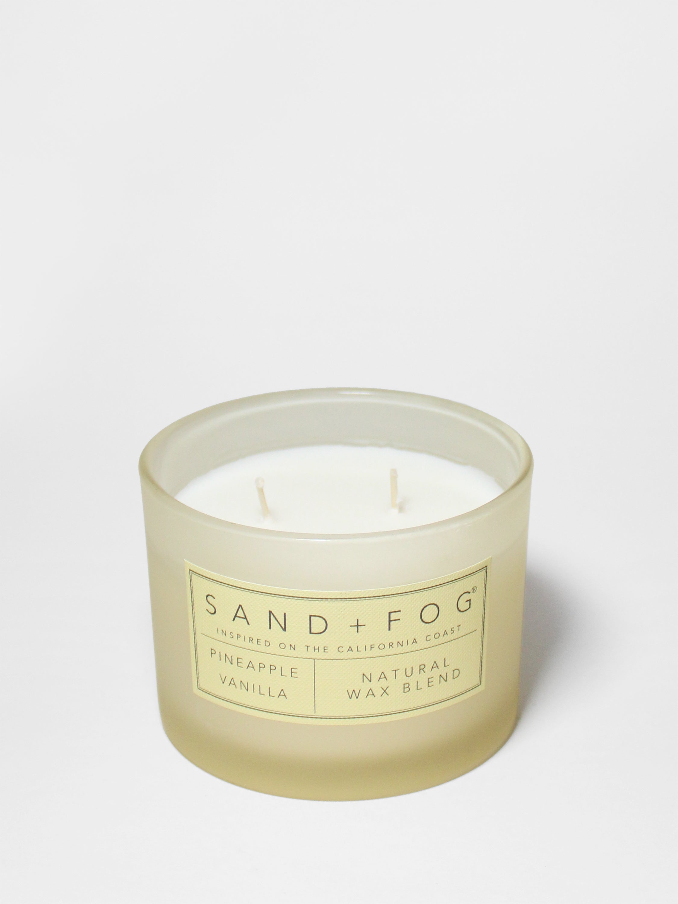 Pineapple Vanilla 12 oz scented candle | Shop Sand + Fog
