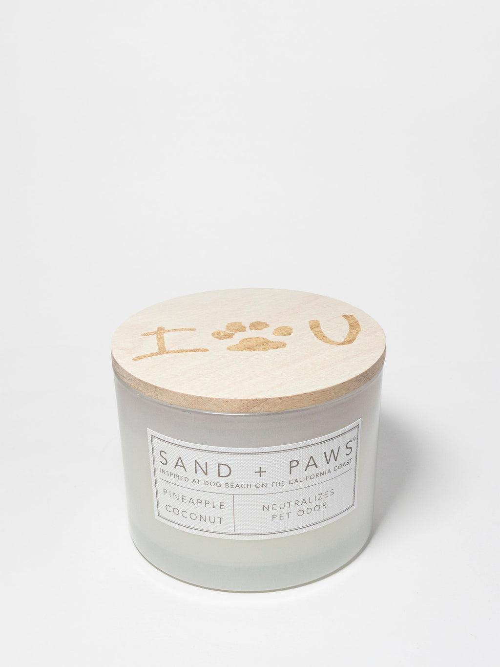 Sand + Paws Pineapple Coconut 12 oz scented candle | Shop Sand + Paws