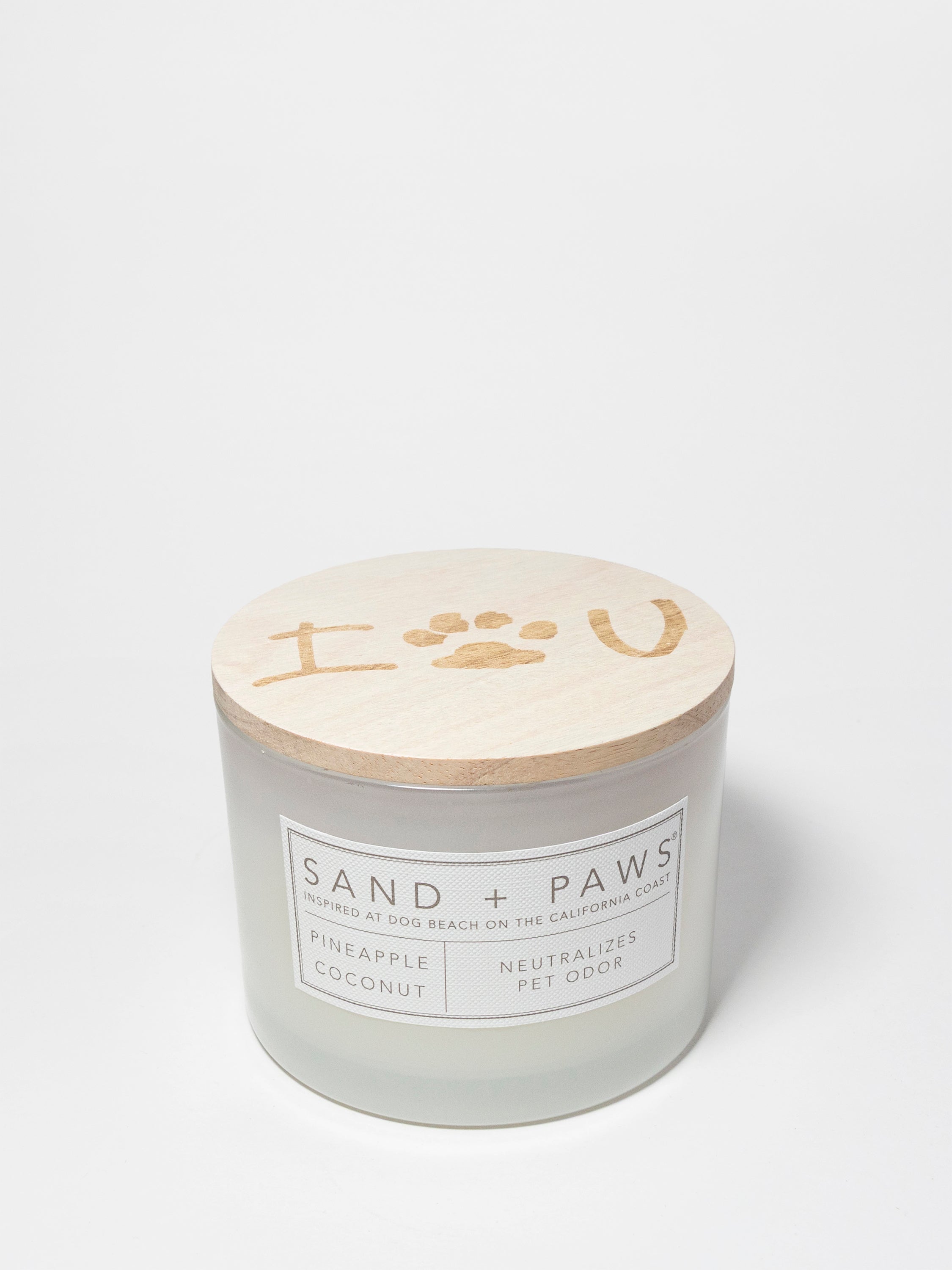 Sand + Paws Pineapple Coconut 12 oz scented candle | Shop Sand + Paws