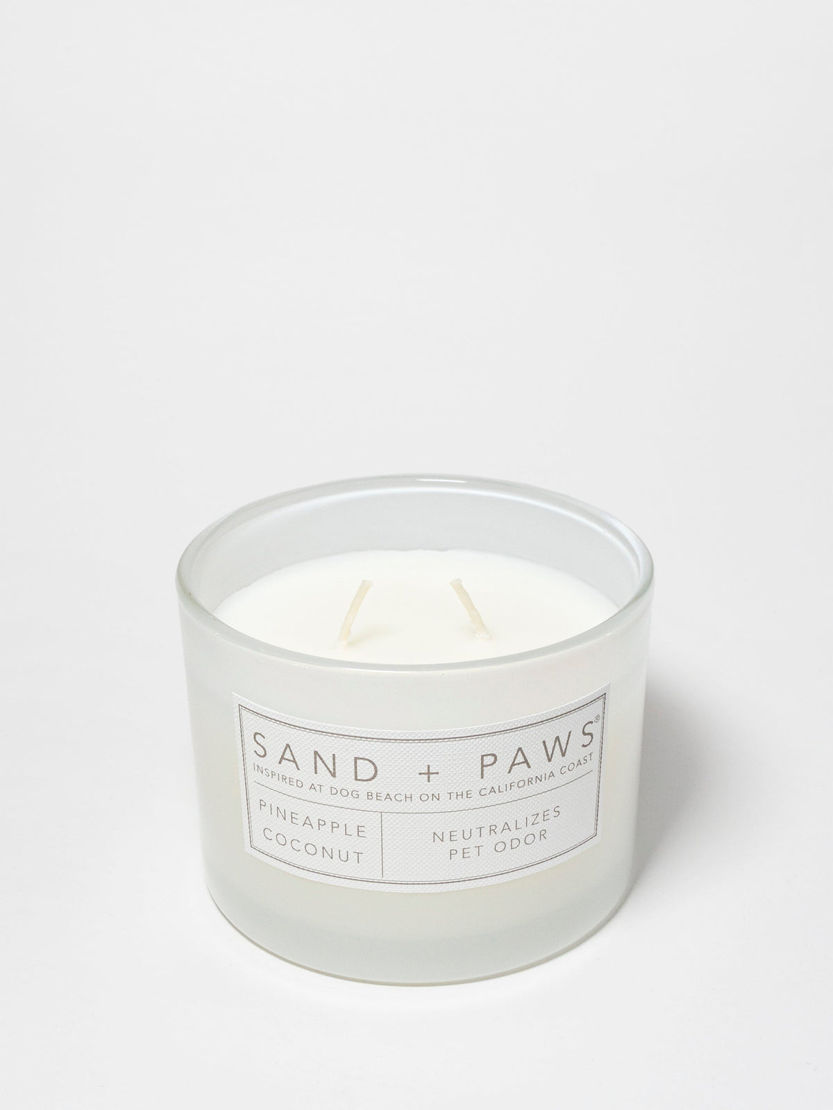 Sand + Paws Pineapple Coconut 12 oz scented candle | Shop Sand + Paws